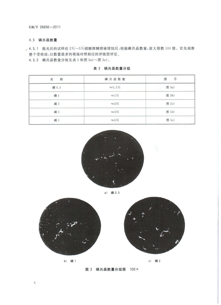 蠕墨鑄鐵金相試驗國家標(biāo)準(zhǔn)GB/T26656-2011